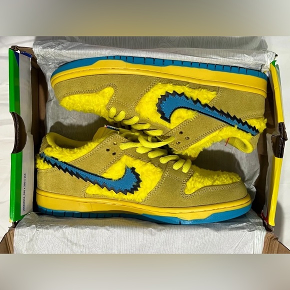 nike SB Dunk Low’ Ungrateful Dead - Yellow Bear’ Shoes - Picture 4 of 9